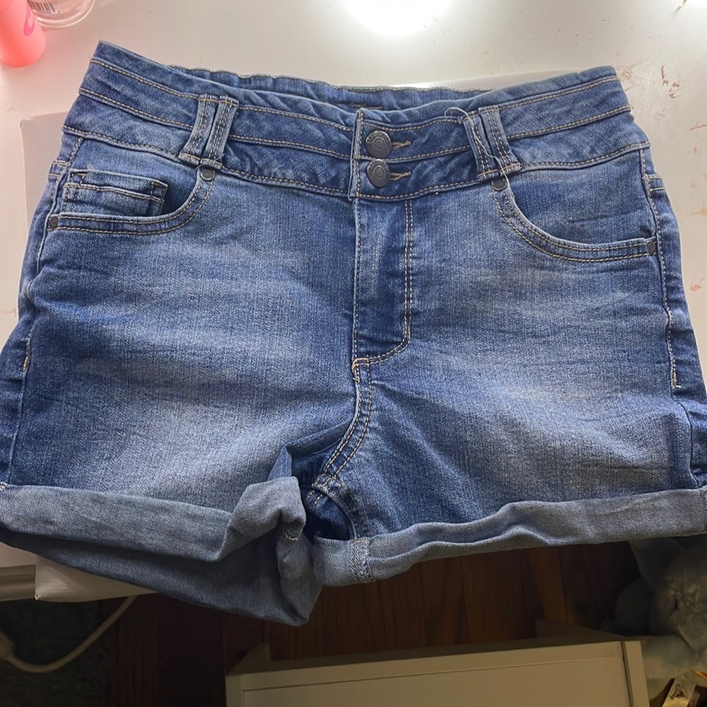 Blue denim jeans